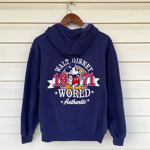 Walt Disney World Full Zip Hoodie Embroidered Small (A)